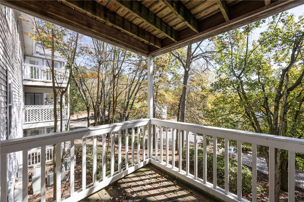 707 Gettysburg Place Atlanta, GA 30350 - Photo 28 of 40 a view of a balcony with wooden floor