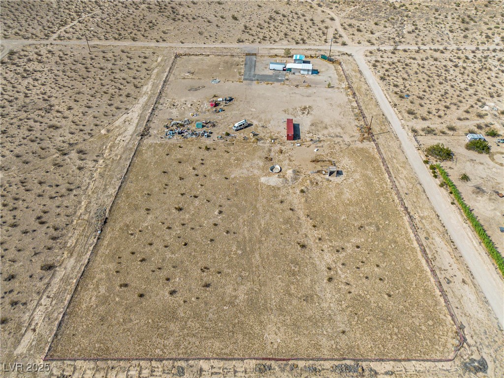 Diamond Avenue Sandy Valley, NV 89019 - Photo 2 of 7 Aerial view of sparsely populated area featuring a desert landscape