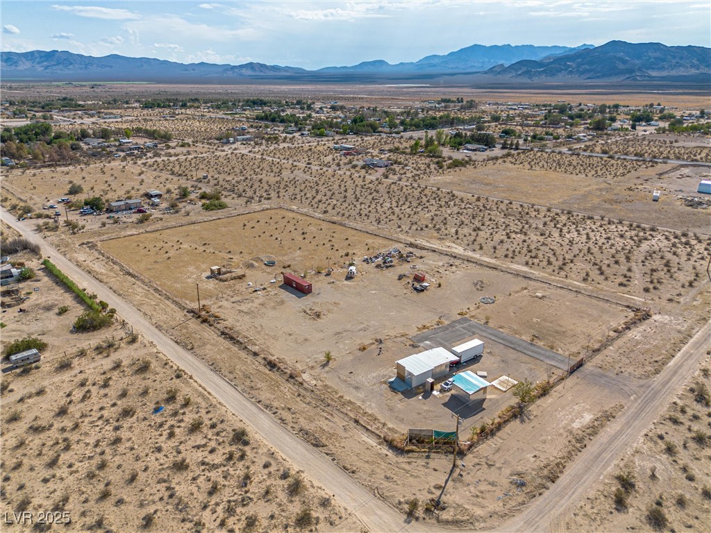 Diamond Avenue Sandy Valley, NV 89019 - Photo 4 of 7 Overview of rural landscape with mountains and a desert landscape