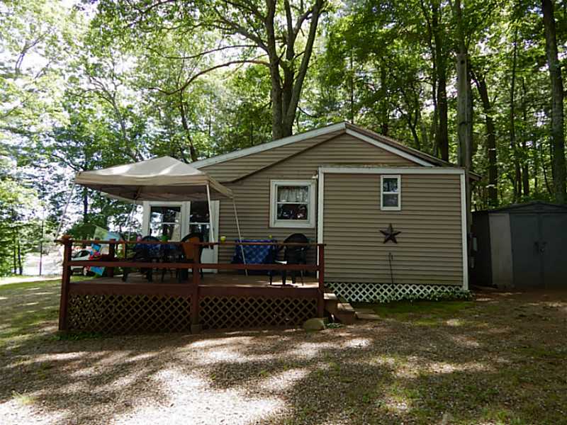 91 Pine Ledge Road, Unit 4 Glocester, RI 02857 - Photo 5 of 15 Patio/Deck. A place to enjoy breakfast and lunch, what a beautiful view of the lake