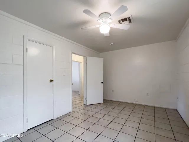 a view of an empty room