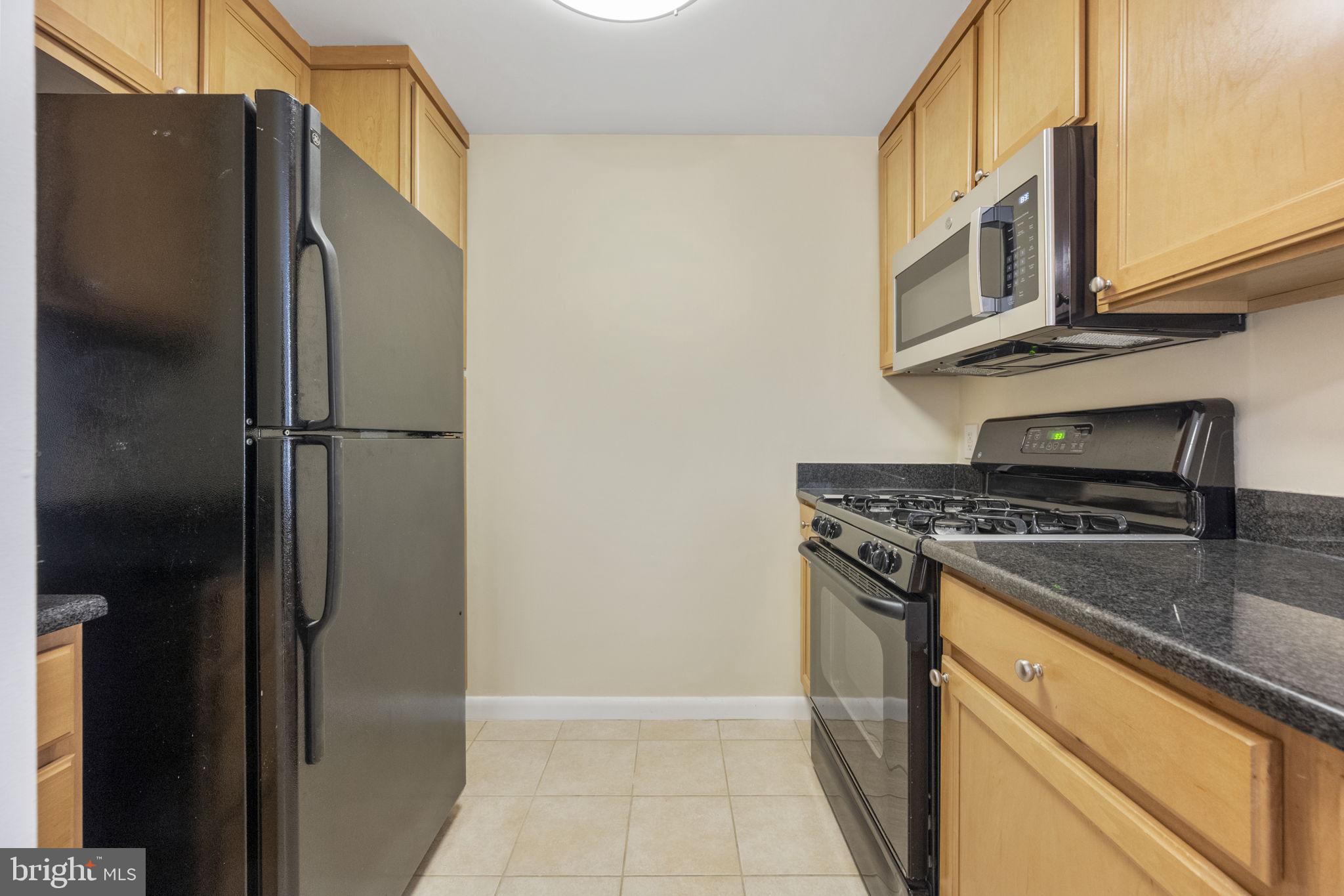 355 I Street Southwest, Unit 226 Washington, DC 20024 - Photo 15 of 23 a kitchen with stainless steel appliances granite countertop a refrigerator and a stove top oven
