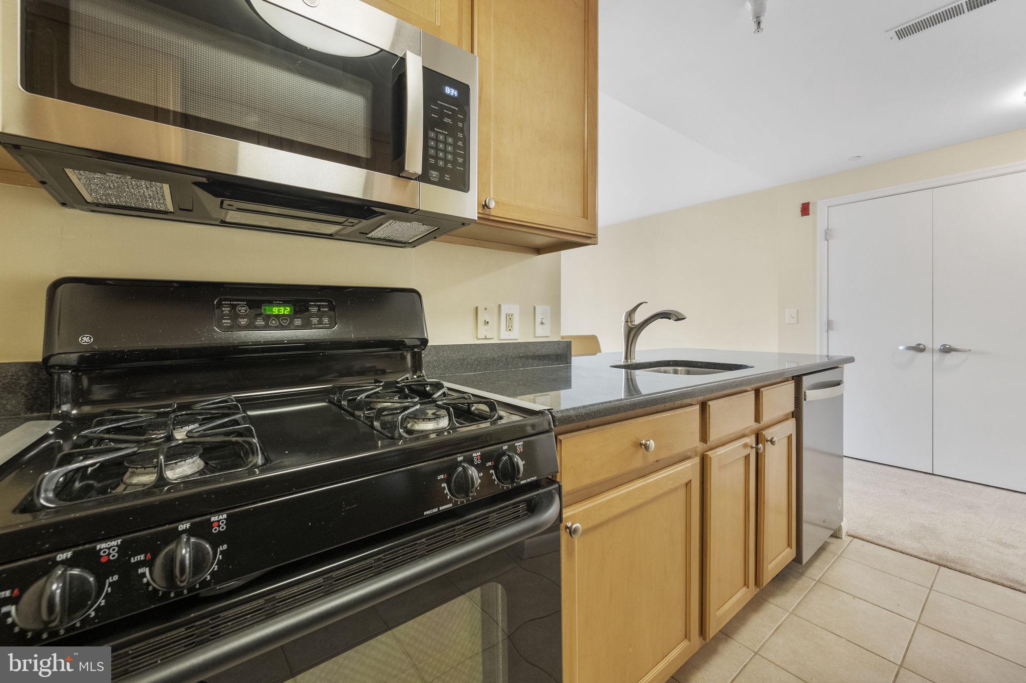 355 I Street Southwest, Unit 226 Washington, DC 20024 - Photo 16 of 23 a kitchen with a stove and a microwave