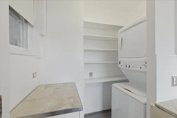 a room with storage and utility