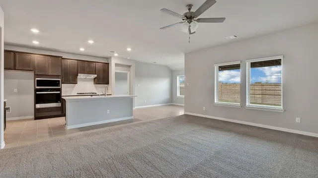 a view of a backyard with a garden