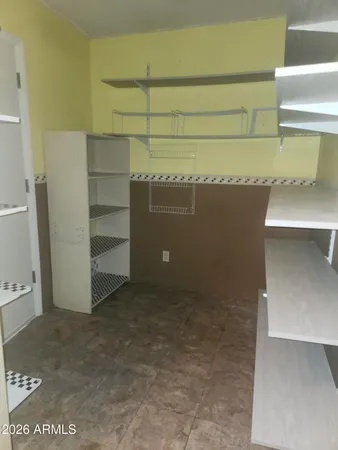 a view of storage and utility room