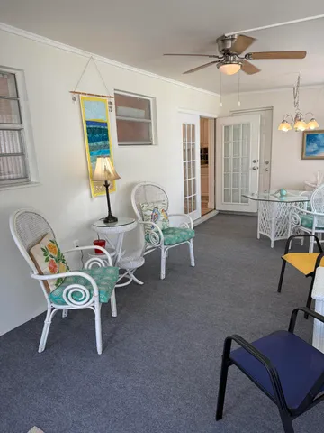 a living room filled with furniture