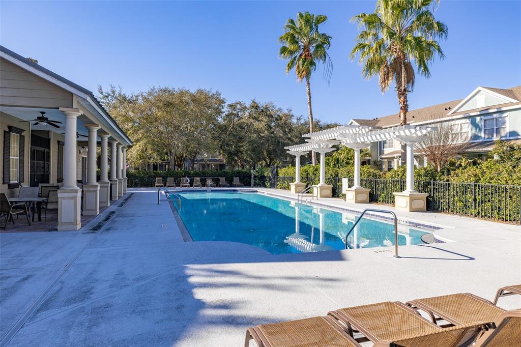 11781 Fitzgerald Butler Road Orlando, FL 32836 - Photo 36 of 37 a view of a house with pool and sitting area
