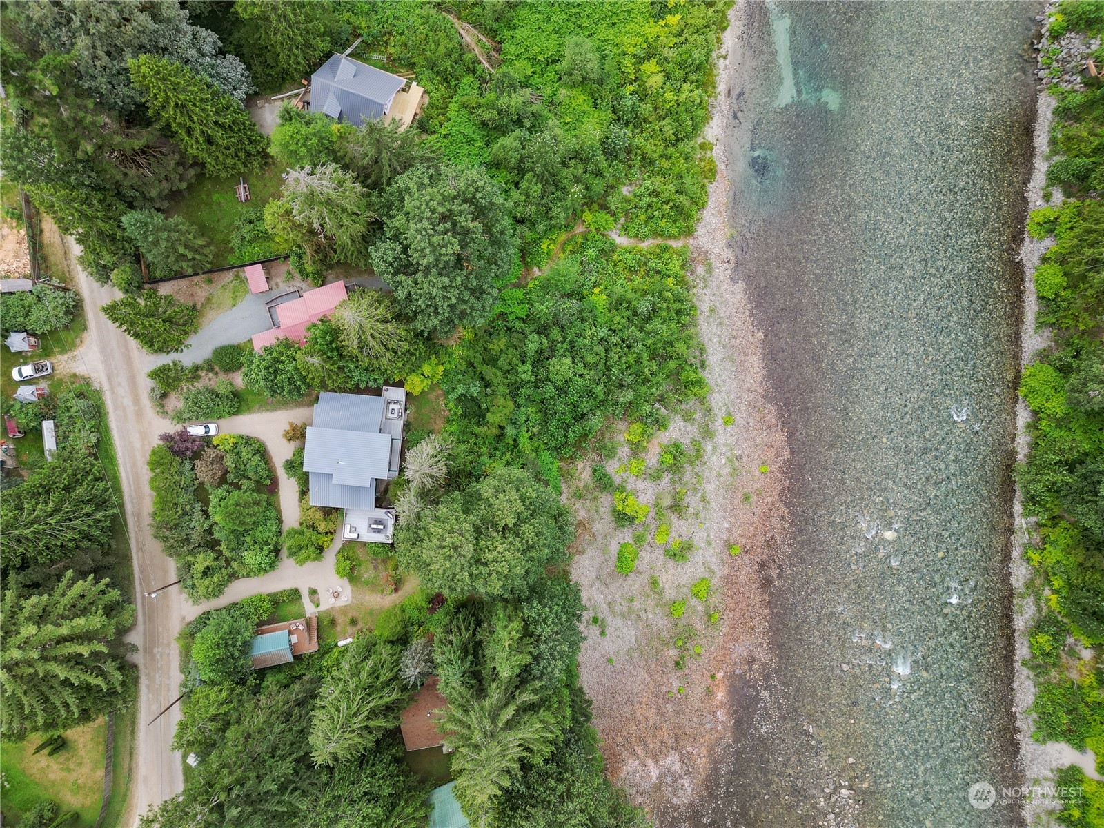 51417 South Riverside Road Gold Bar, WA 98251 - Photo 38 of 40 an aerial view of a house with outdoor space and street view