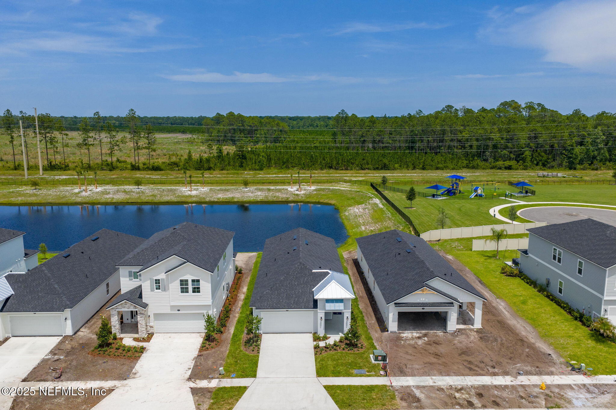 81 Ripple Road St. Augustine, FL 32095 - Photo 45 of 94 an aerial view of a house with a swimming pool