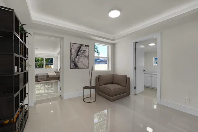 a view of an empty room