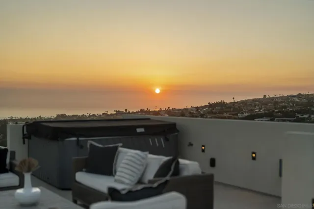 a view of a terrace with a couch