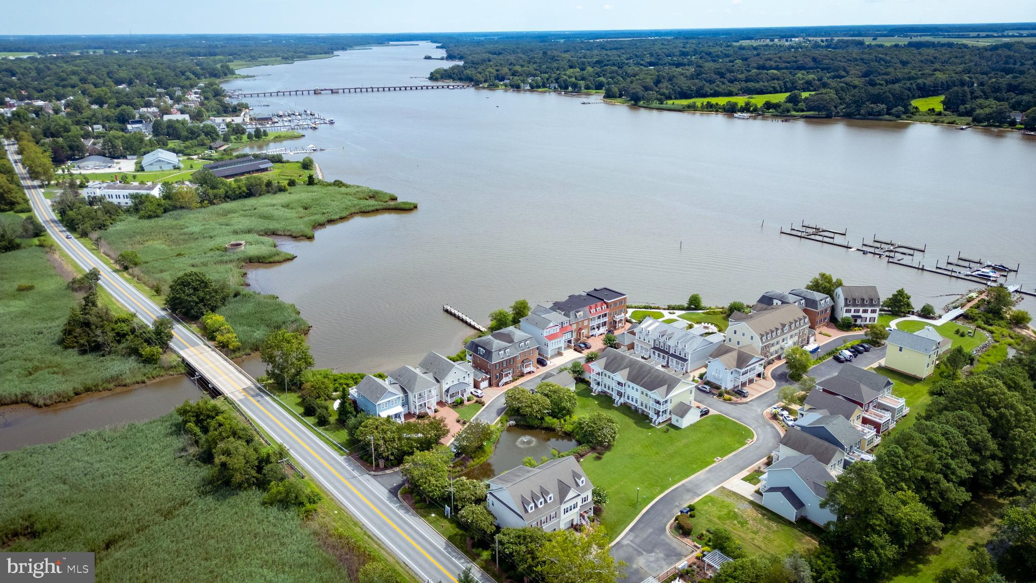Little Harbor Way, Unit 1 Chestertown, MD 21620 - Photo 23 of 29 an aerial view of lake and residential houses with outdoor space
