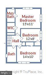 3538 Cornell Road Fairfax, VA 22030 - Photo 61 of 61 Upper level floor plan