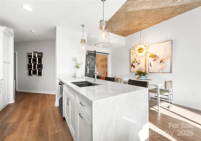 a kitchen that has a cabinets and a stove