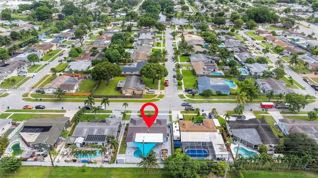 an aerial view of a city