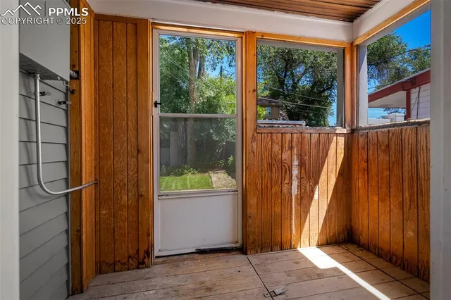 a view of an entryway door