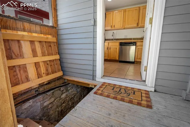a view of storage and utility room