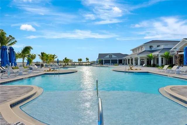 a view of a lake with a house