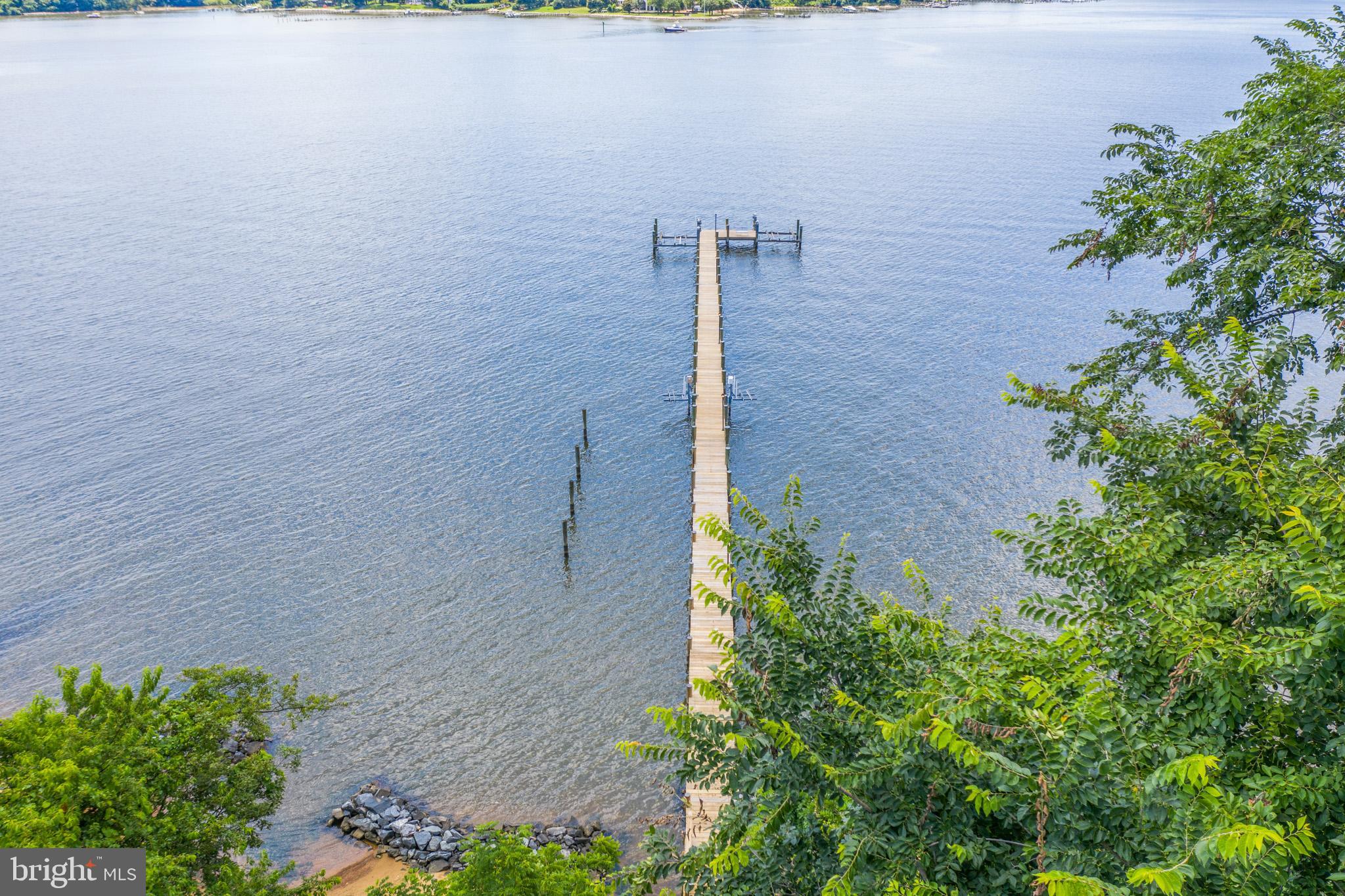 1932 Carrollton Road Annapolis, MD 21409 - Photo 111 of 134 View of the pier from above