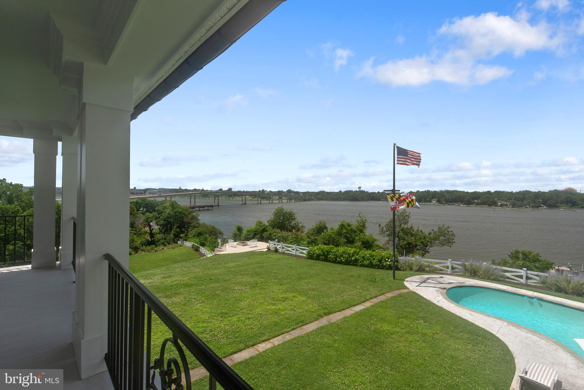 1932 Carrollton Road Annapolis, MD 21409 - Photo 51 of 134 Overlook your grounds, pool & river from balcony