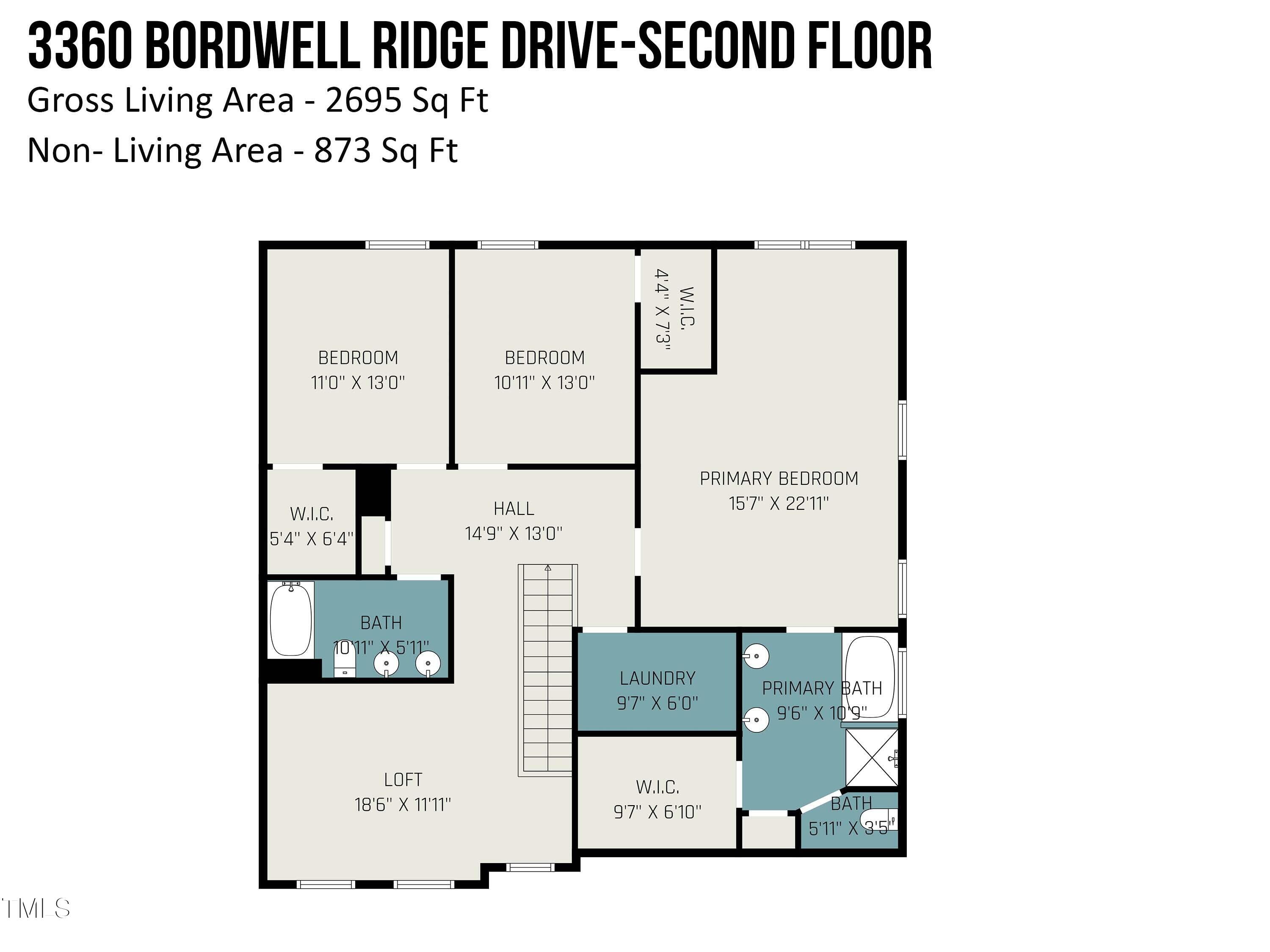 3360 Bordwell Ridge Drive New Hill, NC 27562 - Photo 28 of 28 3360_bordwell_ridge_drive-_second_floor_