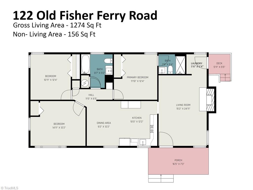 122 Old Fisher Ferry Road Thomasville, NC 27360 - Photo 20 of 20 Floor Plan