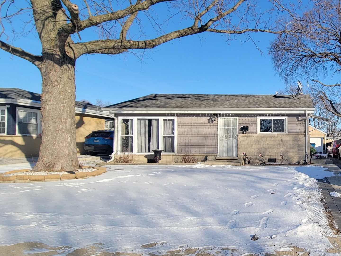 a view of a house with a patio