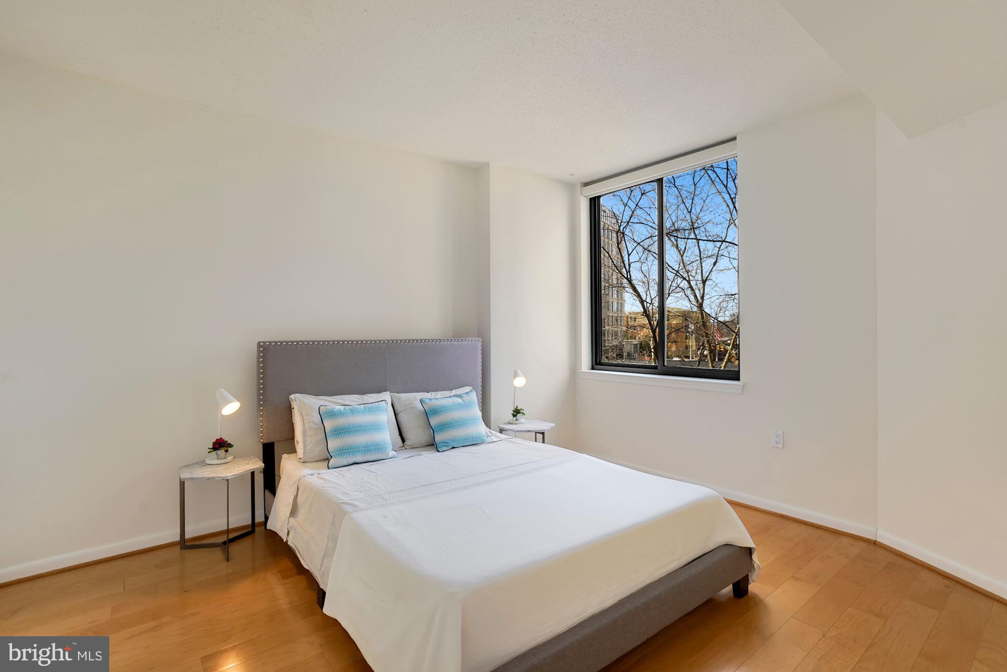 851 North Glebe Road, Unit 303 Arlington, VA 22203 - Photo 15 of 40 Bedroom with large windows