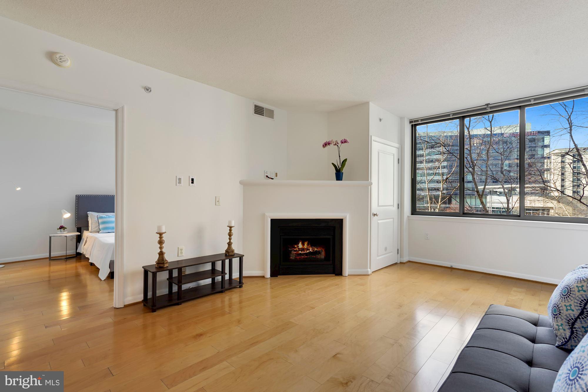 851 North Glebe Road, Unit 303 Arlington, VA 22203 - Photo 4 of 40 Gas fireplace