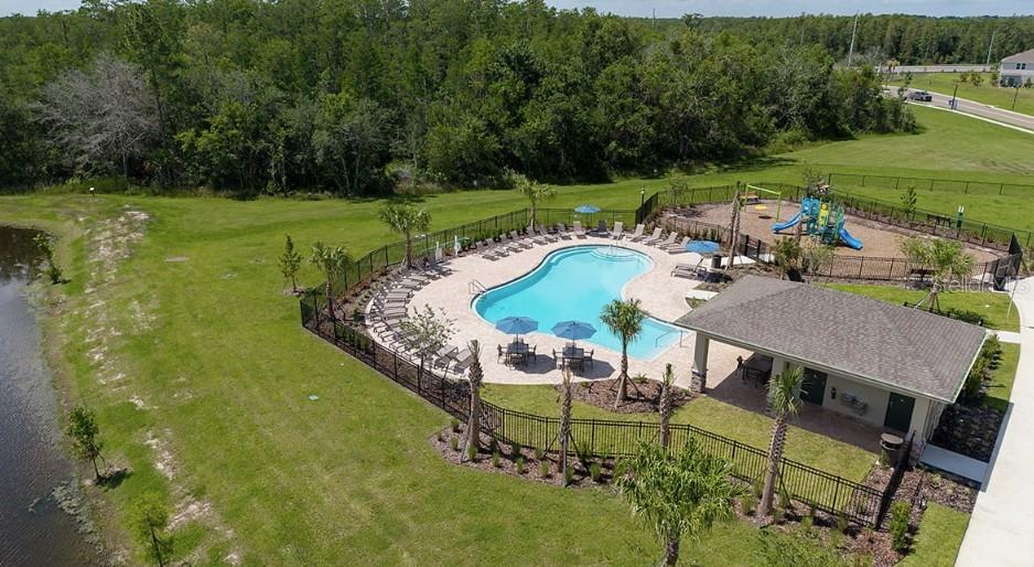 2924 Skyline Loop Kissimmee, FL 34758 - Photo 19 of 22 an aerial view of a house having outdoor space patio and mountain view