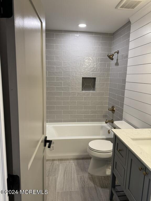 57 A Sunset Road Whiting, NJ 08759 - Photo 14 of 29 a bathroom with a sink a toilet and shower