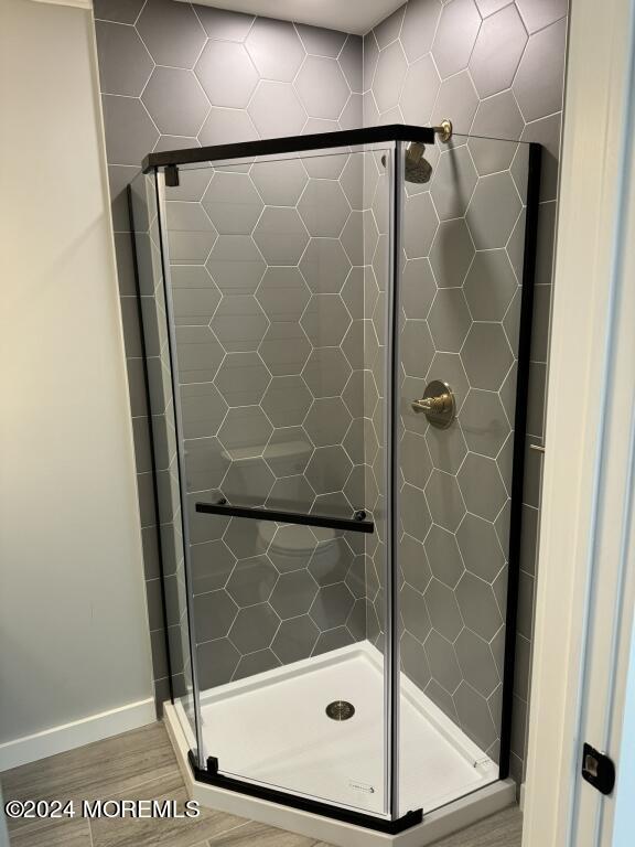 57 A Sunset Road Whiting, NJ 08759 - Photo 24 of 29 a bathroom with a glass shower door