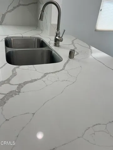 a close view of sink and tap