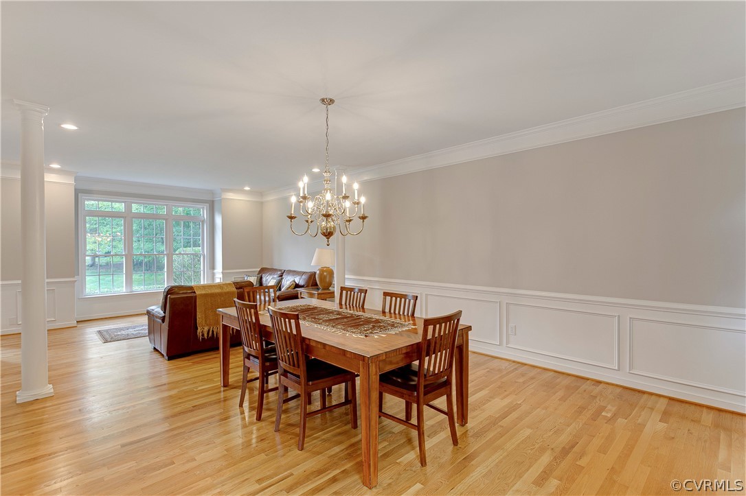 3504 Robious Forest Way Midlothian, VA 23113 - Photo 11 of 38 The Dining Room looking into the Formal Living Roo