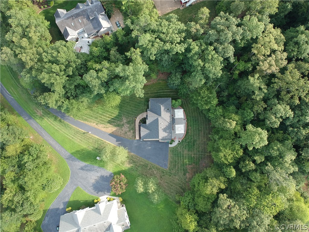 3504 Robious Forest Way Midlothian, VA 23113 - Photo 37 of 38 The aerial view of the house showing how private a