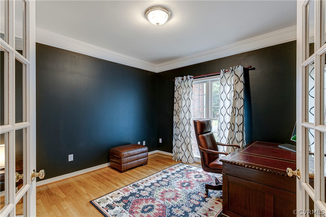 3504 Robious Forest Way Midlothian, VA 23113 - Photo 7 of 38 The Office/Study includes hardwood floors, new pai