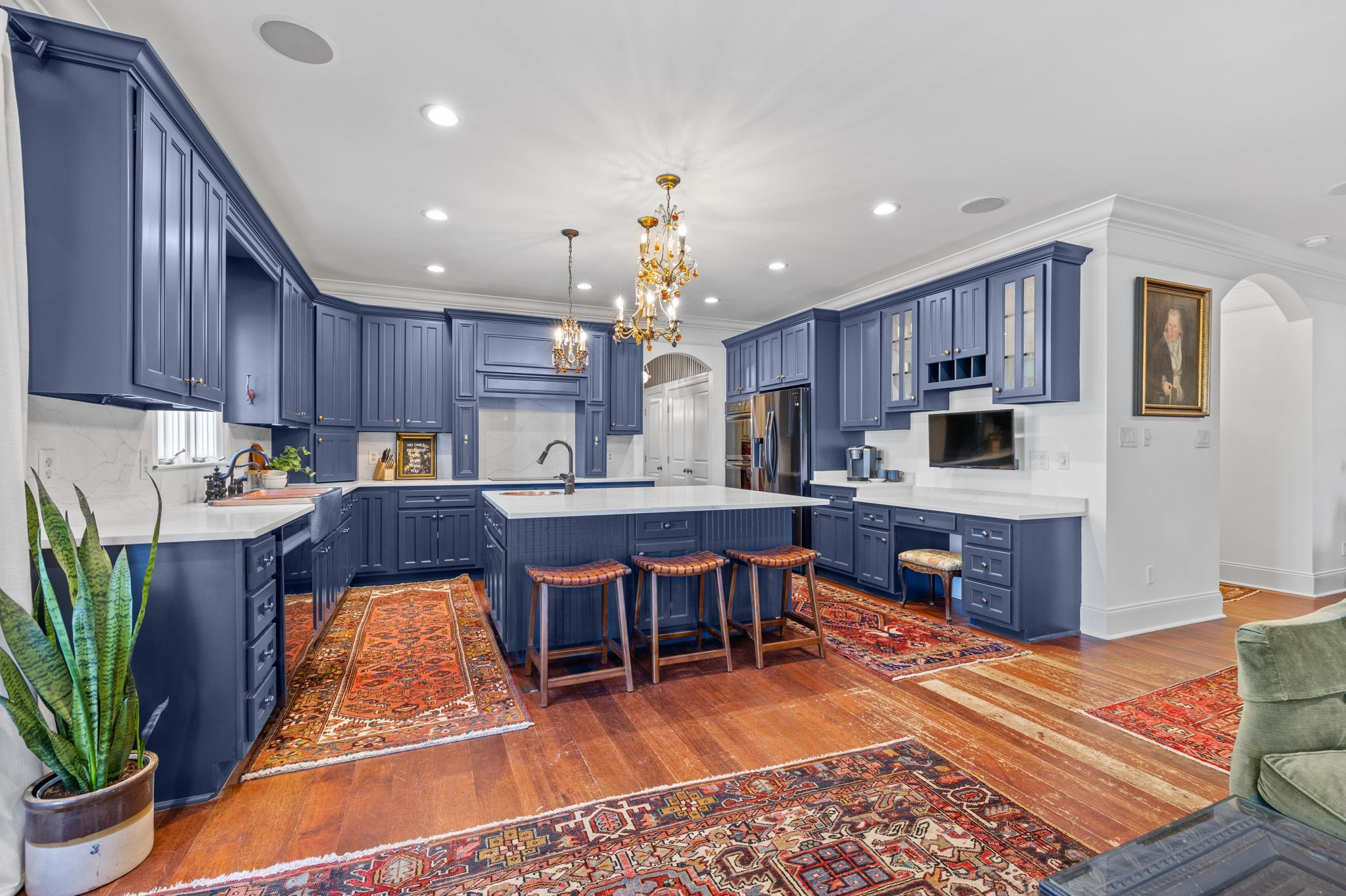 3111 Carl Road Franklin, TN 37064 - Photo 15 of 65 a kitchen with a refrigerator a stove top oven a sink and cabinets