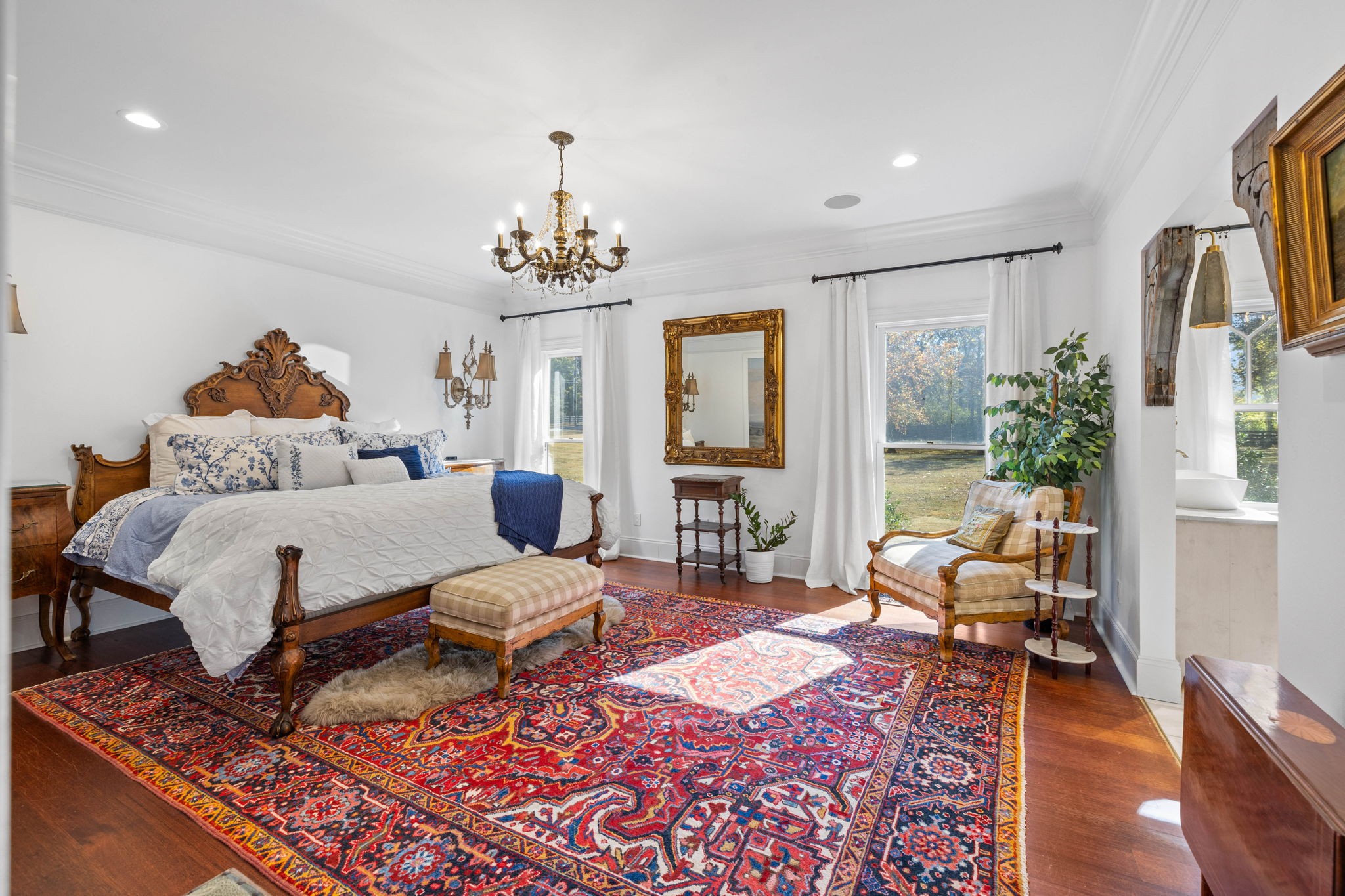 3111 Carl Road Franklin, TN 37064 - Photo 23 of 65 a bedroom with a bed and wooden floor