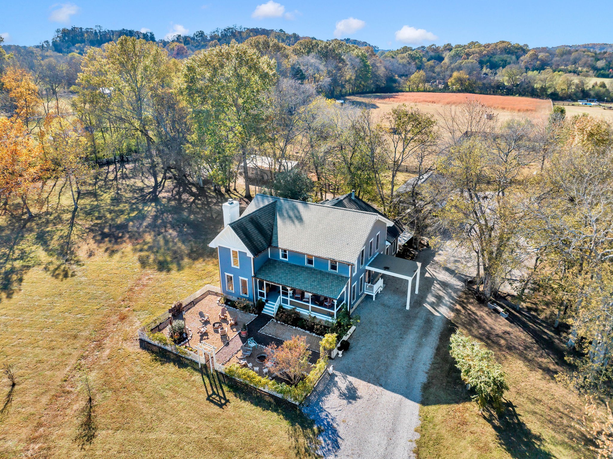 3111 Carl Road Franklin, TN 37064 - Photo 60 of 65 an aerial view of a house with lake view