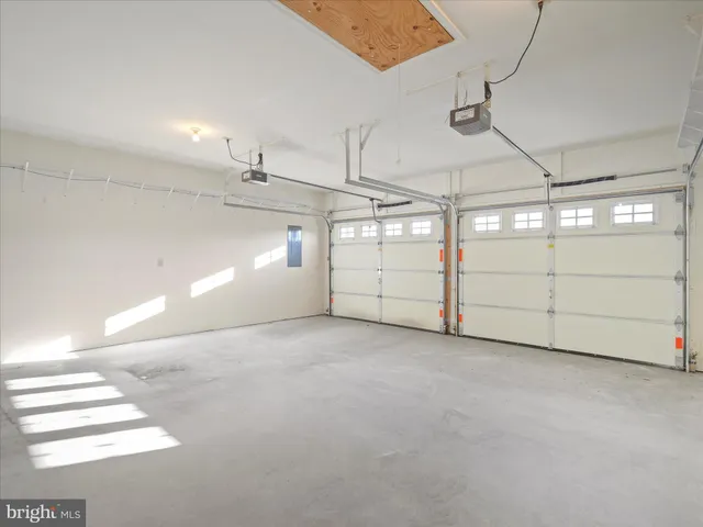 a view of a garage