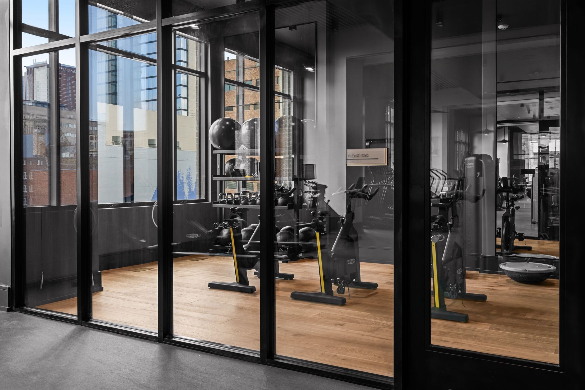 930 Commerce Street, Unit 12 Nashville, TN 37203 - Photo 45 of 57 a view of a room with gym equipment