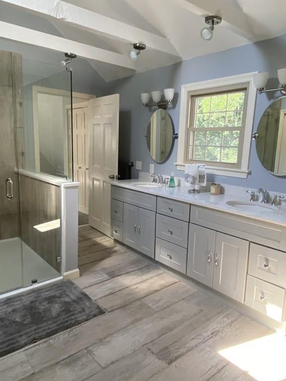 344 Walnut Plain Road Rochester, MA 02770 - Photo 34 of 42 a spacious bathroom with a sink mirror and window