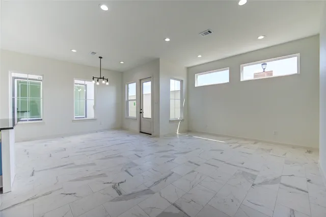 a view of an empty room