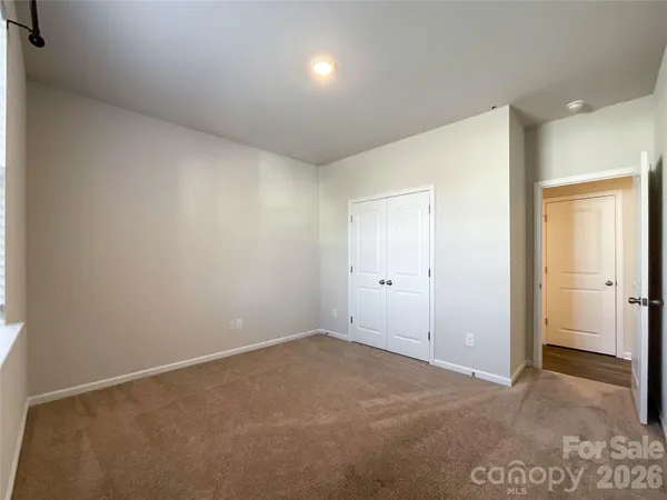 an empty room with an entryway