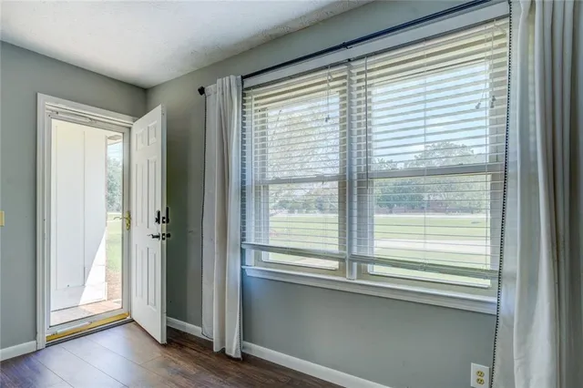 a view of a windows and a room