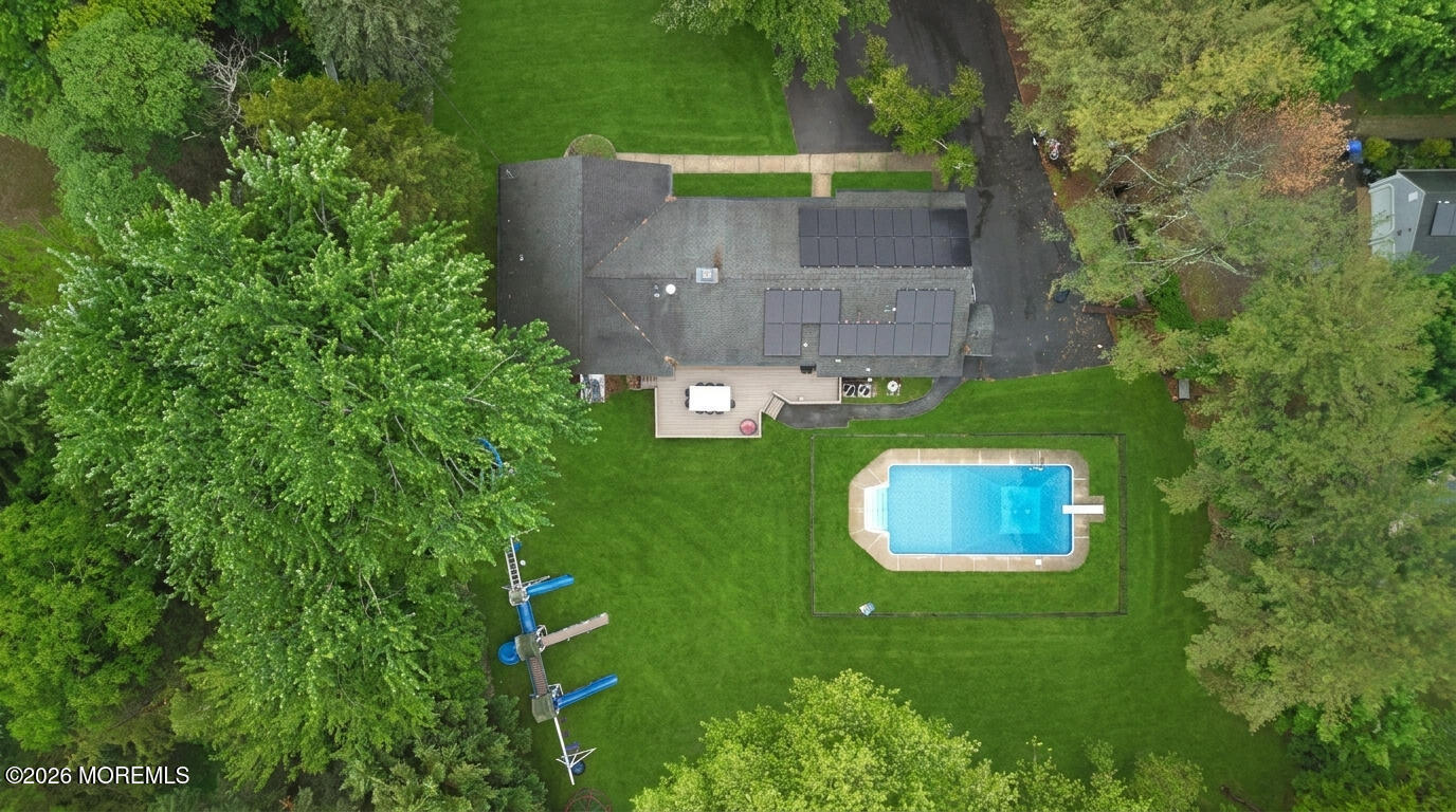 1845 Old Freehold Road Toms River, NJ 08755 - Photo 24 of 27 an aerial view of a house with a yard