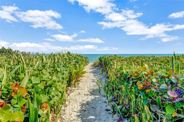 a view of a lake and a yard