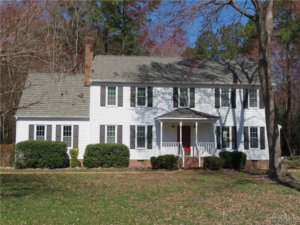 14200 Chepstow Road Midlothian, VA 23113 - Photo 2 of 41 a front view of a house with yard porch and furniture