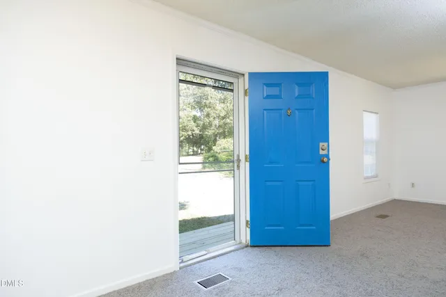 a view of front door